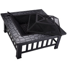 Carica l&#39;immagine nel visualizzatore di Gallery, HENGMEI 3 in 1 Fire Pit 81cm Braciere da giardino o terrazzo Modell A, - Ilgrandebazar