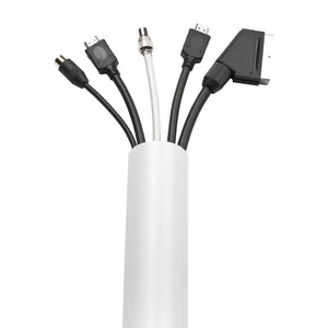 D-Line 1M5025W Canalina Coprifili, 1 m Lunghezza, Bianco, 50 1-metro, Bianco - Ilgrandebazar