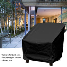 Carica l&#39;immagine nel visualizzatore di Gallery, Terrazza Copertura per Sedie Anti Polvere Anti-UV Impermeabile Rip Black - Ilgrandebazar
