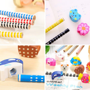 Gudotra Set 44 pcs Matita in Legno con Gomma Colorate 44, Multicolore - Ilgrandebazar