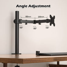 Carica l'immagine nel visualizzatore di Gallery, BONTEC Braccio Monitor Singolo per Schermo LED LCD da 13 a 32 Pollici, Ergonomica Inclinazione e Rotazione Braccio Monitor Scrivania con Morsetto, Dimensioni VESA: 75x75-100x100 mm