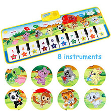 Carica l&#39;immagine nel visualizzatore di Gallery, EXTSUD Tappeto Musicale Bambini Tastiera Pianoforte Musichette Multicolore
