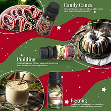 Carica l'immagine nel visualizzatore di Gallery, SALKING Oli Essenziali Natale per Diffusori 6x10ml, Set di Olio Essenziale Puri per Aromaterapia - Ghirlanda di Natale, mela alla cannella, pan di zenzero, bastoncini di zucchero, budino, zabaione
