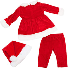 Carica l'immagine nel visualizzatore di Gallery, Toocool - Completo Bambina neonata Tutina Vestitino Babbo Natale Cappellino Nuovo FK826