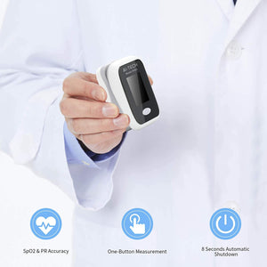 Saturimetro da dito sensore di saturazione di ossigeno e polso cardiofrequenzimetro di colori diversi con OLED display (A)