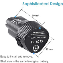 Carica l&#39;immagine nel visualizzatore di Gallery, 2 X Dosctt 3000mAh Batteria Sostituzione per Makita BL1013 10,8V 3,0Ah - Ilgrandebazar