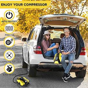 VXDAS Compressore Aria, 150Psi DC 12V Pompa Elettrica per Car Tire Inflator - Ilgrandebazar