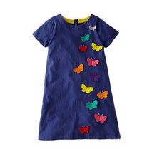 Carica l&#39;immagine nel visualizzatore di Gallery, VIKITA Vestito Ricamo Floreale Manica Lunga Casuale Cotone Bambina L323 5T - Ilgrandebazar