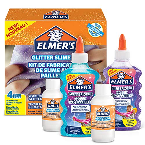 ELMER’S Kit Glitterato per Slime con Colla Glitterata Viola e Blu e 2... - Ilgrandebazar