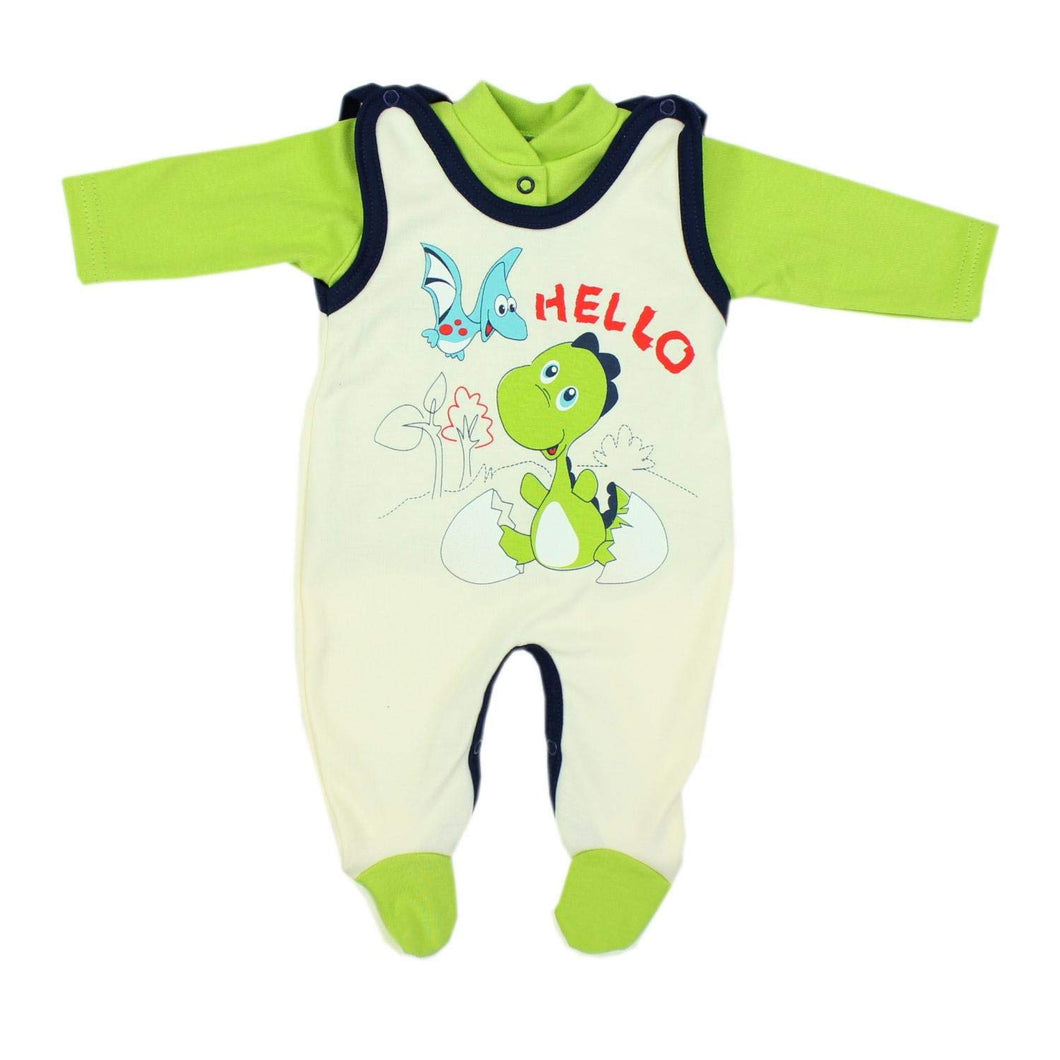 TupTam Set di Bambini Pagliaccetti Stampati e Coprifasce, Dinosauro Verde,... - Ilgrandebazar