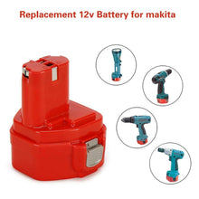 Carica l&#39;immagine nel visualizzatore di Gallery, Boetpcr 12V 3000mAh Ni-MH Sostituzione per Makita Batteria 3.0Ah-1, Pa12-1 - Ilgrandebazar