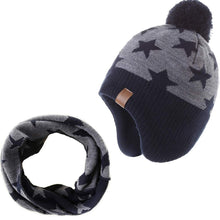 Carica l&#39;immagine nel visualizzatore di Gallery, AHAHA Cappellino Lavorato a Maglia con Pompon e a per... - Ilgrandebazar