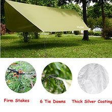Carica l'immagine nel visualizzatore di Gallery, iNeibo Telo Tenda Parasole da Sole , Tarp Tent per Campeggio e Spiaggia...