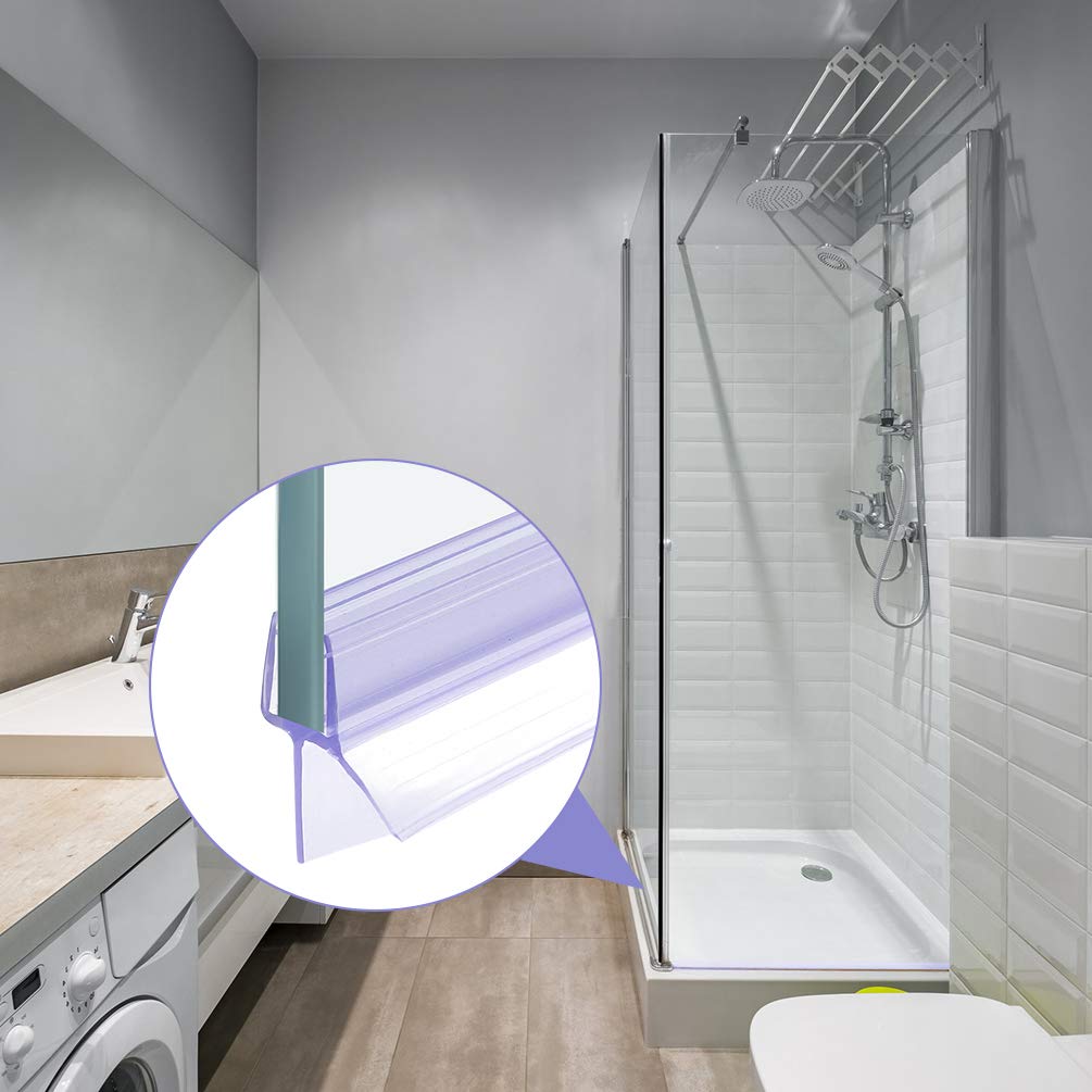 Guarnizione Sottoporta Doccia 2x1 Metro - In PVC Per Box Doccia Vetro 5-8mm, Impermeabile - Foto 14