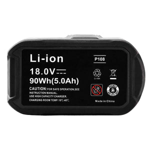 Topbatt 18V 5.0Ah Batteria di ricambio per Ryobi Li-ion One+ RB18L50 RB18L40... - Ilgrandebazar