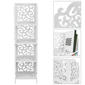 PrimeMatik - Scaffale in Legno-plastica Libreria Decorativa a 4 Ripiani... - Ilgrandebazar