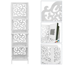 Carica l&#39;immagine nel visualizzatore di Gallery, PrimeMatik - Scaffale in Legno-plastica Libreria Decorativa a 4 Ripiani... - Ilgrandebazar