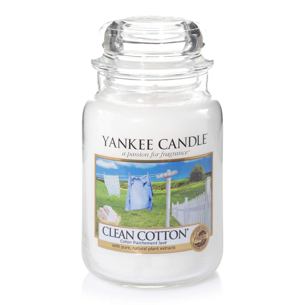 Yankee Candle candela profumata in giara grande, 10.1x9.8x17.5 cm, Bianco - Ilgrandebazar