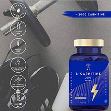 Carica l&#39;immagine nel visualizzatore di Gallery, L CARNITINA 2000 Integratore Brucia Grassi Natural Dose Elevata. Provvede...