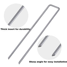 Carica l&#39;immagine nel visualizzatore di Gallery, Amagabeli Garden Home 200 Picchetti a U in Acciaio Lunghi 15CM - Ancoraggio... - Ilgrandebazar
