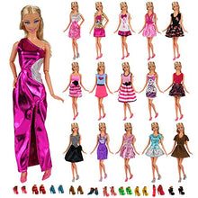 Carica l&#39;immagine nel visualizzatore di Gallery, Miunana 22 Pezzi = 12 PCS Abiti Vestiti Alla Moda Fashion + 10 Multicolore - Ilgrandebazar