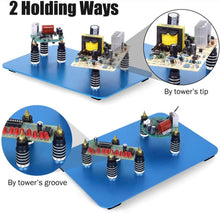 Carica l'immagine nel visualizzatore di Gallery, Aiutando le Mani a Saldare Toolour Terza Mano per la Saldatura Porta PCB Mano d'Aiuto per Gioielli Craft Elettronico Passatempo Base in Metallo Pesante Piedini in Gomma Antiscivolo