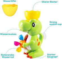 Carica l'immagine nel visualizzatore di Gallery, BeebeeRun Baby Bath Toy Giocattolo da Bagno di Dinosauro con Dino Bath Libro Fontana di Dinosauro Giocattolo da Bagno Gioco per Bambini Bambini Ragazzi Ragazze 1 2 3 4 Anni