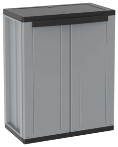 Terry 1002821 J-LINE 68 Armadio in resina, 68 x 68 x 37.5 x 85 cm, Grigio - Ilgrandebazar