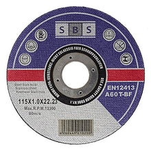 Carica l&#39;immagine nel visualizzatore di Gallery, SBS Dischi da taglio 115 x 1,0 mm inox flessibili in qualità...