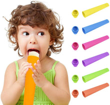 Carica l&#39;immagine nel visualizzatore di Gallery, GOLDGE Stampo per Ghiaccioli, Set di 6 Stampi Ghiaccio in Silicone e 1 Imbuto, Stampo di Popsicle con Coperchi, Riutilizzabili, Flessibile, Lavabile in Lavastoviglie, Colorito