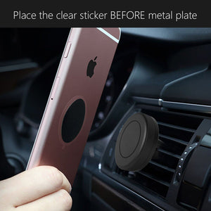 ivoler [8 Pezzi] Calamita per Cellulare Auto, Super Adesivo 3M piastrine Nero - Ilgrandebazar