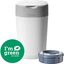 Carica l'immagine nel visualizzatore di Gallery, Tommee Tippee Mangiapannolini Twist And Click, Il Sistema Ecologico, Contiene 1 Ricarica Con Pellicola Greenfilm, Bianco