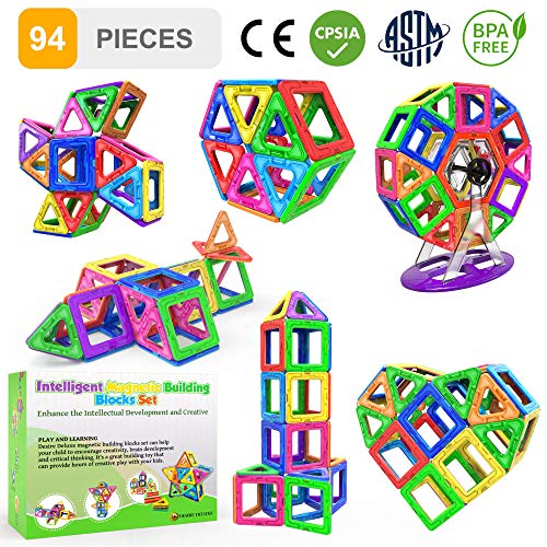 Desire Deluxe 94 Pezzi Costruzioni Magnetiche per Bambini Gioco Educativo e... - Ilgrandebazar