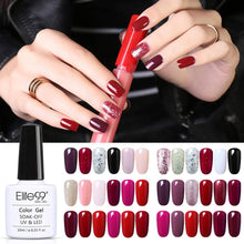Carica l&#39;immagine nel visualizzatore di Gallery, Elite99 Smalto Semipermanente per Unghie 6pzs Set di Smalti Gel gel Semipermanente Unghie Kit da UV LED Smalto per unghie Smalti Gel Polish per Unghie Soak Off Manicure,10ML ZH021