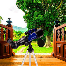 Carica l'immagine nel visualizzatore di Gallery, Moutec Telescopio astronomico per bambini, telescopi rifrattori con 50360