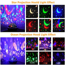 Carica l&#39;immagine nel visualizzatore di Gallery, Ohiyoo Stelle Proiettore Lampada, Luci notturne per Bambini, Lampade...