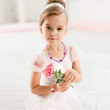Carica l'immagine nel visualizzatore di Gallery, Herefun 6 Pezzi Gioielli Bambina Collana Braccialetti, Collana Braccialetti Amicizia Bambini Bracciale, Collana e Braccialetti Set Principessa Perline in Legno Regalo Festa Compleanno per Bambina