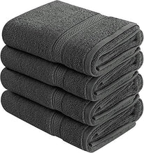 Carica l'immagine nel visualizzatore di Gallery, Utopia Towels - Set di Asciugamani Mani (4 Pezzi, 41x 71 cm/ 16x28 Grigio - Ilgrandebazar