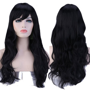 Parrucca Rosa/Viola Lunga Donna Capelli Lunghi Wig Parrucche Sintetiche per... - Ilgrandebazar