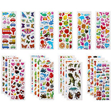 Carica l&#39;immagine nel visualizzatore di Gallery, Vicloon Adesivi per Bambini 500+ 3D, Puffy 22pcs Multicolore