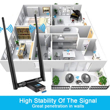 Carica l&#39;immagine nel visualizzatore di Gallery, Adattatore Antenna WiFi USB, yotame Wireless Chiavetta con Dual Band... - Ilgrandebazar