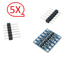 Carica l&#39;immagine nel visualizzatore di Gallery, iHaospace, 5 pezzi 4 canali IIC I2C, modulo bidirezionale da 5 V a 3,3 V... - Ilgrandebazar