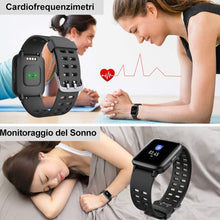 Carica l&#39;immagine nel visualizzatore di Gallery, YAMAY Smartwatch Orologio Fitness Uomo Donna Impermeabile IP68 Smart Nero - Ilgrandebazar
