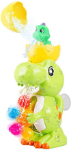 Carica l'immagine nel visualizzatore di Gallery, BeebeeRun Baby Bath Toy Giocattolo da Bagno di Dinosauro con Dino Bath Libro Fontana di Dinosauro Giocattolo da Bagno Gioco per Bambini Bambini Ragazzi Ragazze 1 2 3 4 Anni