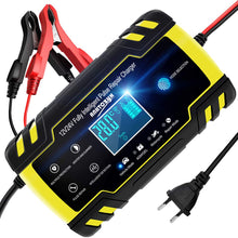 Carica l&#39;immagine nel visualizzatore di Gallery, NWOUIIAY Caricabatteria Auto di Carica 24V 8A 12V 4A 24*13*6.5, Giallo e nero - Ilgrandebazar