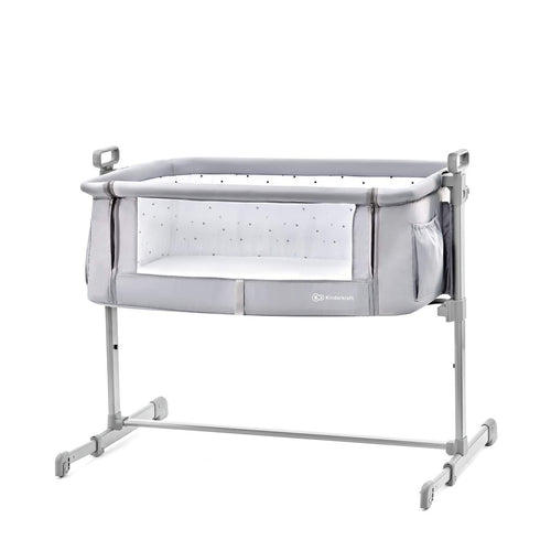 Kinderkraft Culla da Affiancare NESTE, Lettino Co-Sleeping, Regolabile Grigio - Ilgrandebazar