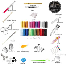 Carica l'immagine nel visualizzatore di Gallery, McNory Kit da Cucito,Portatile Set da Cucito con 176 Pezzi Accessori da Cucire:Custodia per Trasporto,Bobine di Filo,Forbici,Aghi da Cucire e Bottoni per Casa Viaggio e Emergenza