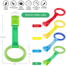 Carica l'immagine nel visualizzatore di Gallery, Rovtop 10 Pezzi Anelli Box Bambini, Anelli per Culla e Lettino, Aiuta il Bambino a Imparare a Stare in Piedi (Taglia grande)