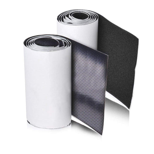 MARCHONE Feltro Adesivo Biadesivo Set Strisce in Gancio e Anello Auto Nero - Ilgrandebazar