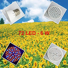 Carica l&#39;immagine nel visualizzatore di Gallery, LEDMOMO Lampadina LED Grow, E27 6W 72 LEDs per piante da interno... - Ilgrandebazar